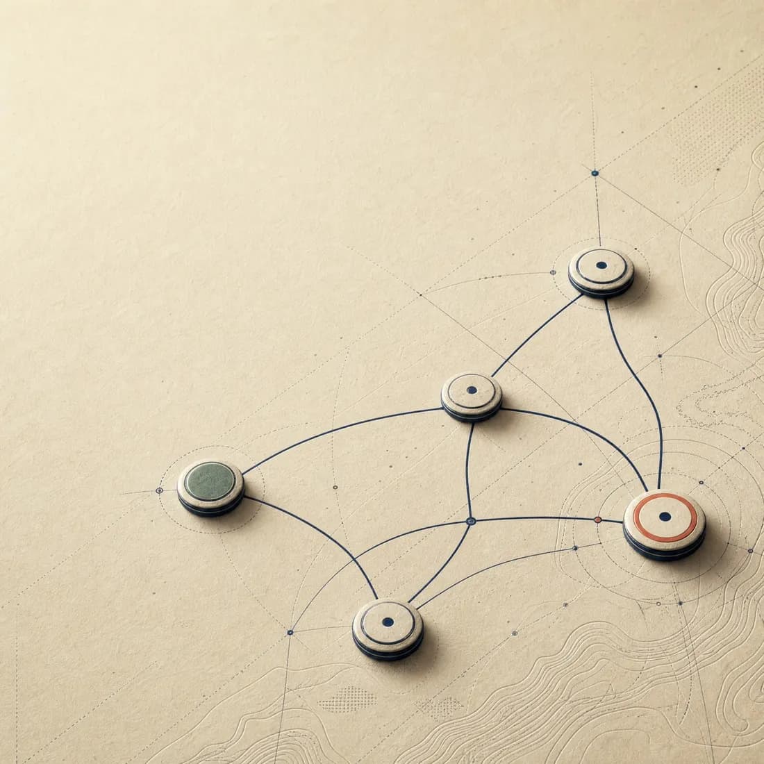Abstract visual representing connected tools and MCP servers